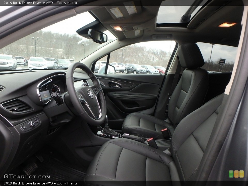 Ebony Interior Front Seat for the 2019 Buick Encore Essence AWD #130829222