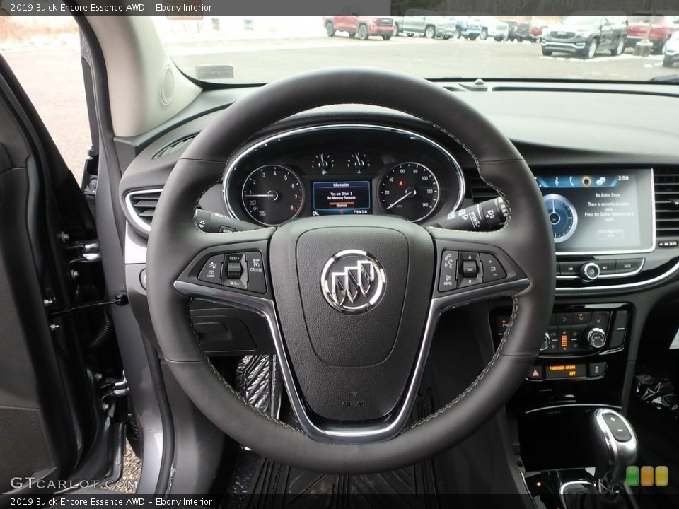 Ebony Interior Steering Wheel for the 2019 Buick Encore Essence AWD #130829285