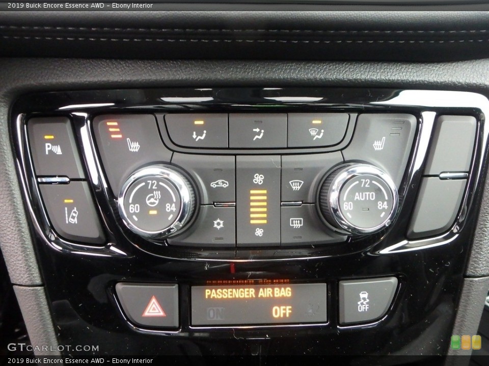Ebony Interior Controls for the 2019 Buick Encore Essence AWD #130829309