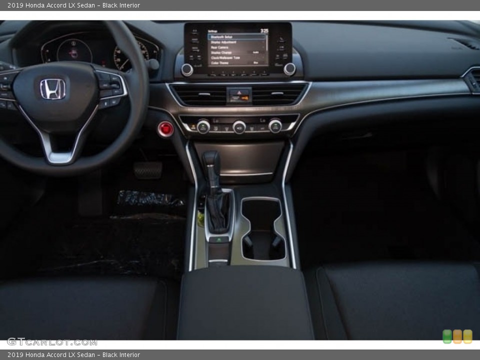 Black Interior Dashboard for the 2019 Honda Accord LX Sedan #130831521