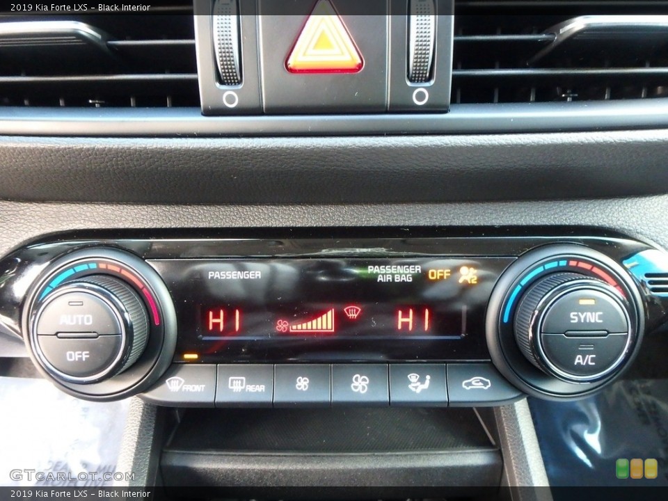 Black Interior Controls for the 2019 Kia Forte LXS #130832766