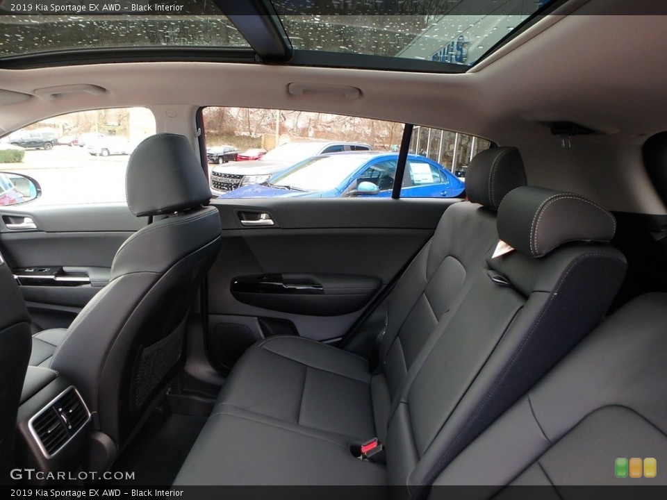 Black Interior Rear Seat for the 2019 Kia Sportage EX AWD #130833135