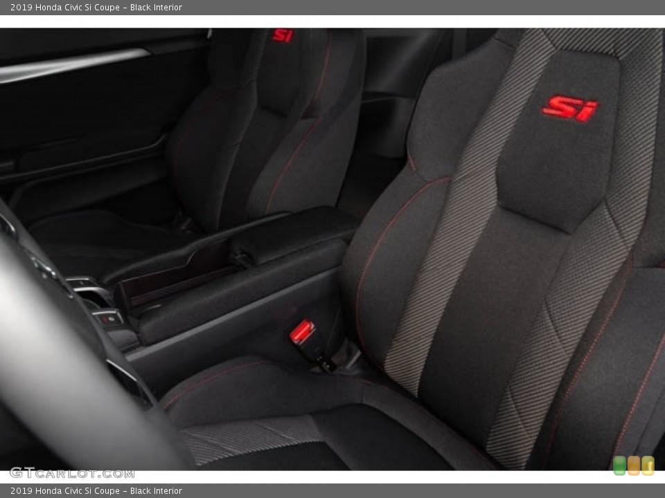 Black Interior Front Seat for the 2019 Honda Civic Si Coupe #130835694
