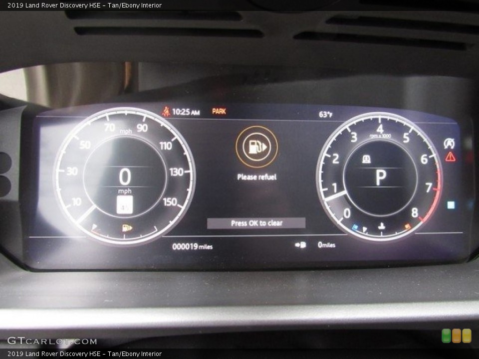 Tan/Ebony Interior Gauges for the 2019 Land Rover Discovery HSE #130836888