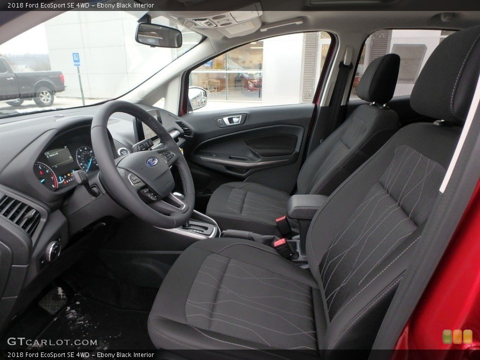 Ebony Black 2018 Ford EcoSport Interiors