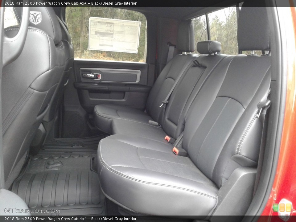 Black/Diesel Gray Interior Rear Seat for the 2018 Ram 2500 Power Wagon Crew Cab 4x4 #130839651