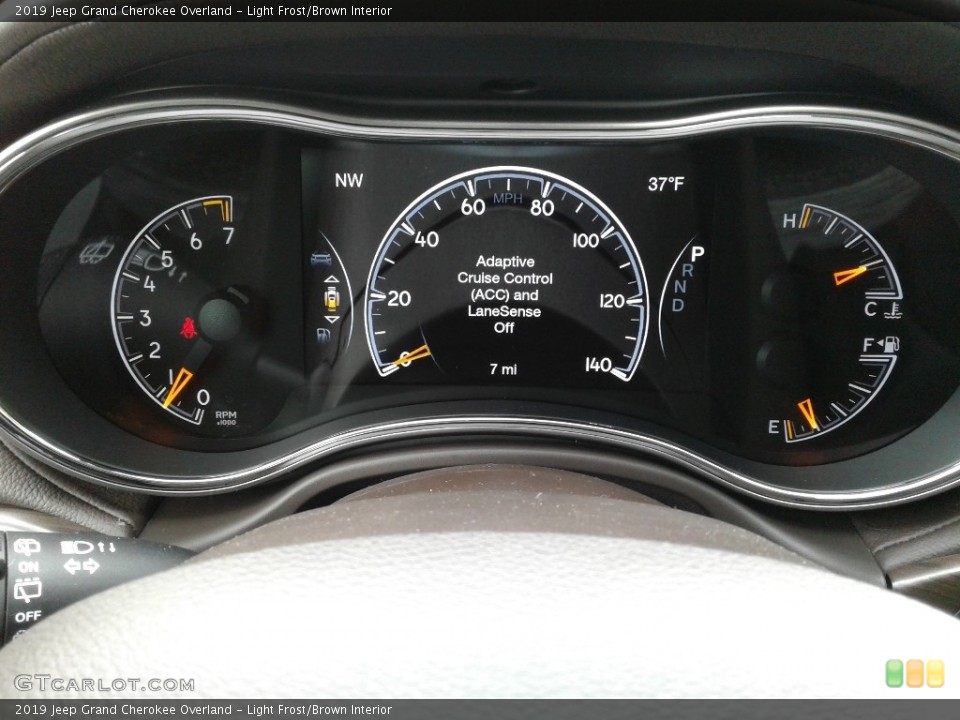 Light Frost/Brown Interior Gauges for the 2019 Jeep Grand Cherokee Overland #130840413