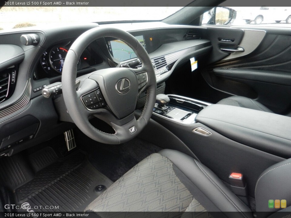 Black Interior Photo for the 2018 Lexus LS 500 F Sport AWD #130847574