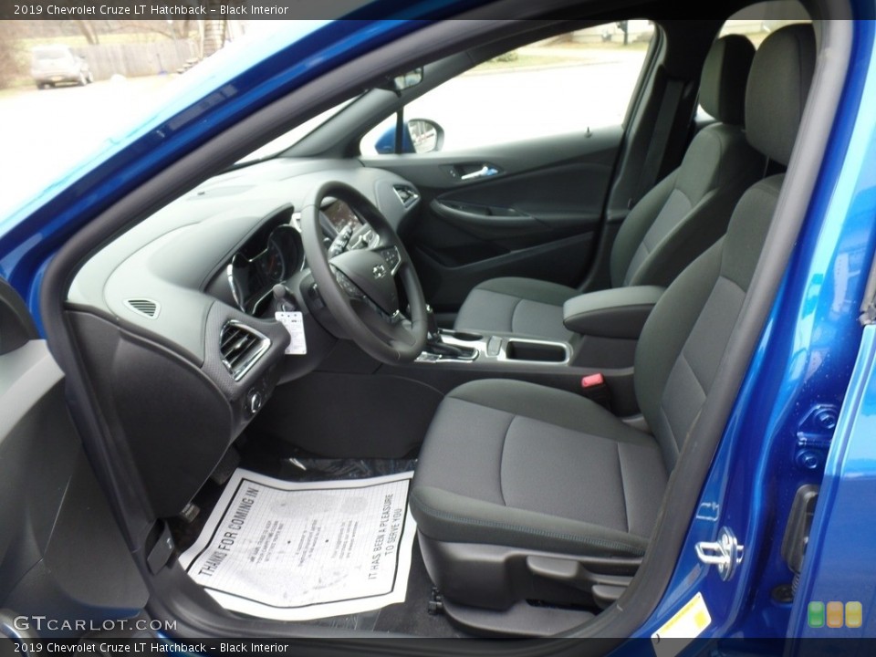 Black Interior Front Seat for the 2019 Chevrolet Cruze LT Hatchback #130848429
