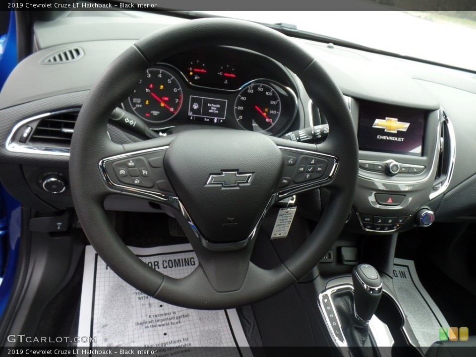 Black Interior Steering Wheel for the 2019 Chevrolet Cruze LT Hatchback #130848522