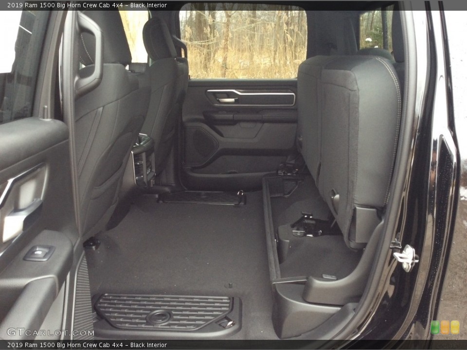 Black Interior Rear Seat for the 2019 Ram 1500 Big Horn Crew Cab 4x4 #130851813