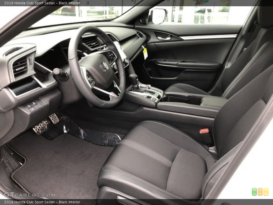 Black Interior Photo for the 2019 Honda Civic Sport Sedan #130854504