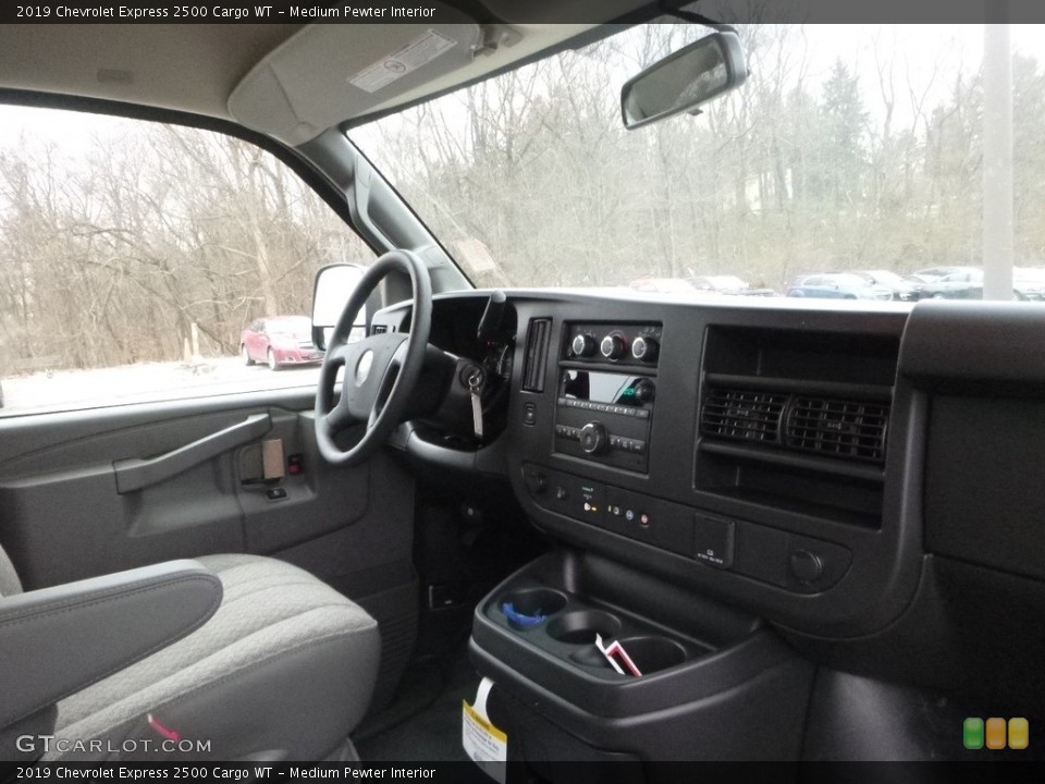 Medium Pewter Interior Dashboard for the 2019 Chevrolet Express 2500 Cargo WT #130859055