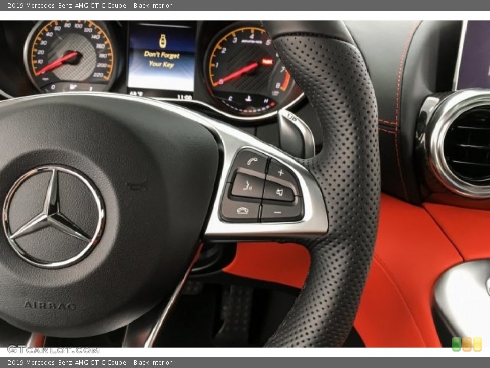 Black Interior Steering Wheel for the 2019 Mercedes-Benz AMG GT C Coupe #130871796