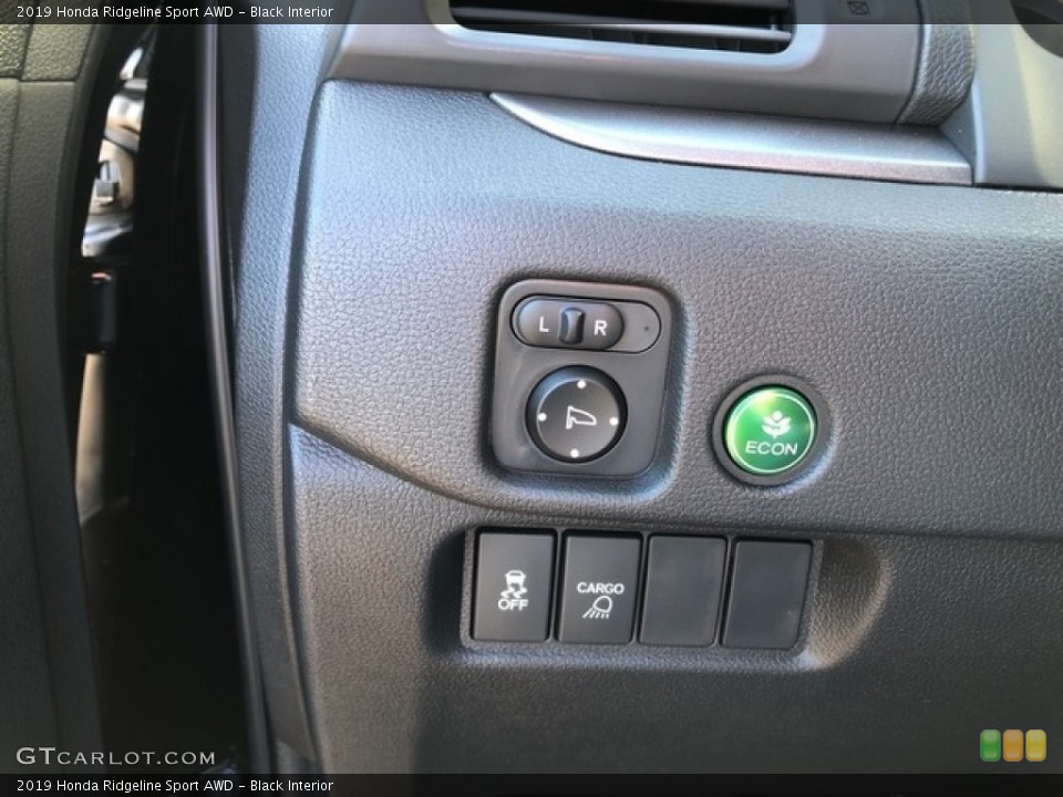 Black Interior Controls for the 2019 Honda Ridgeline Sport AWD #130871895