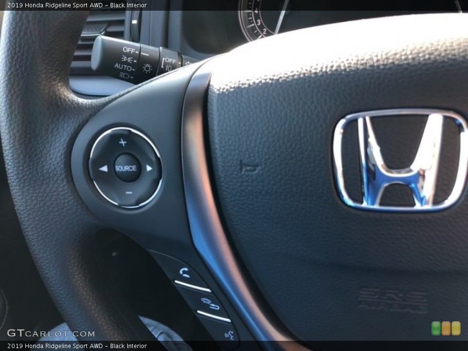 Black Interior Steering Wheel for the 2019 Honda Ridgeline Sport AWD #130871928
