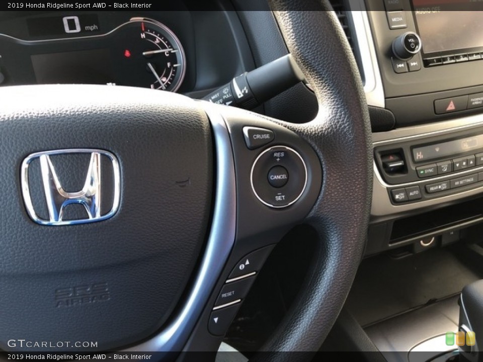 Black Interior Steering Wheel for the 2019 Honda Ridgeline Sport AWD #130871946