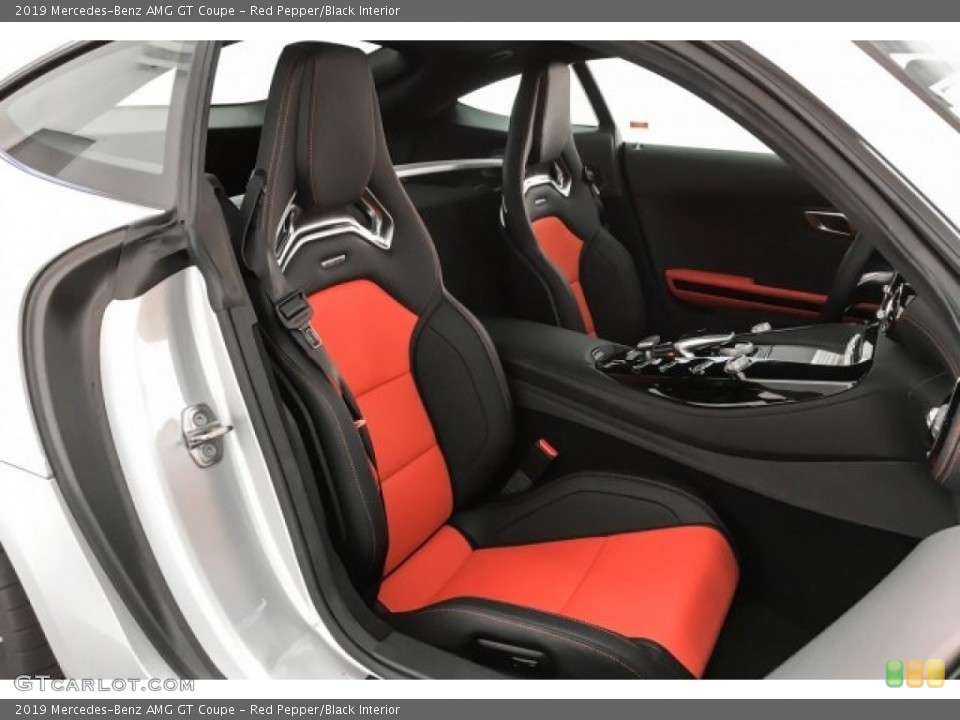 Red Pepper/Black Interior Front Seat for the 2019 Mercedes-Benz AMG GT Coupe #130872216