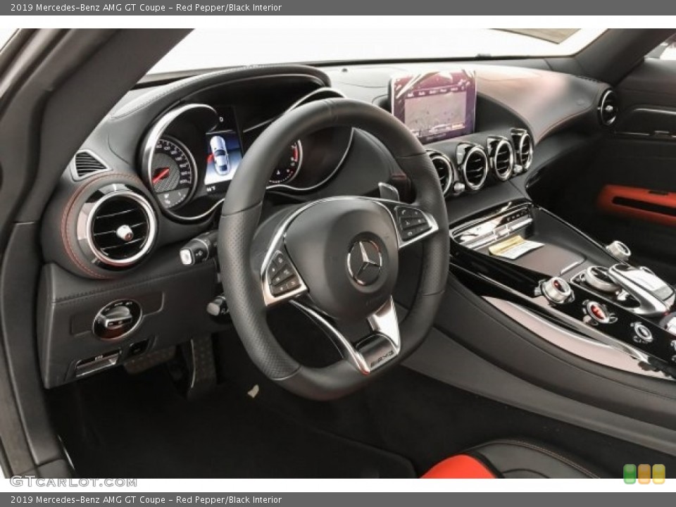 Red Pepper/Black Interior Front Seat for the 2019 Mercedes-Benz AMG GT Coupe #130872519