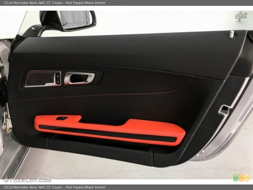 Red Pepper/Black Interior Door Panel for the 2019 Mercedes-Benz AMG GT Coupe #130872657