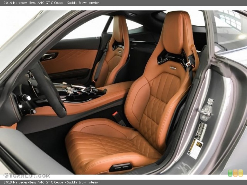 Saddle Brown Interior Front Seat for the 2019 Mercedes-Benz AMG GT C Coupe #130872951