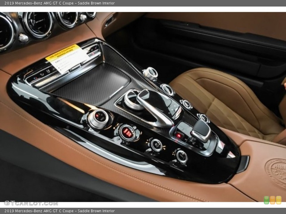 Saddle Brown Interior Controls for the 2019 Mercedes-Benz AMG GT C Coupe #130873101