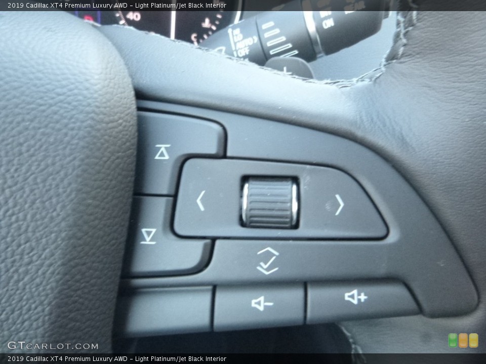 Light Platinum/Jet Black Interior Steering Wheel for the 2019 Cadillac XT4 Premium Luxury AWD #130874631