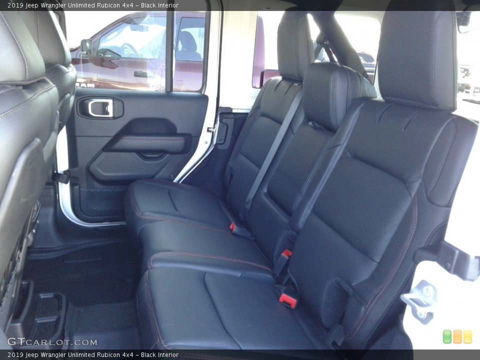 Black Interior Rear Seat for the 2019 Jeep Wrangler Unlimited Rubicon 4x4 #130875639