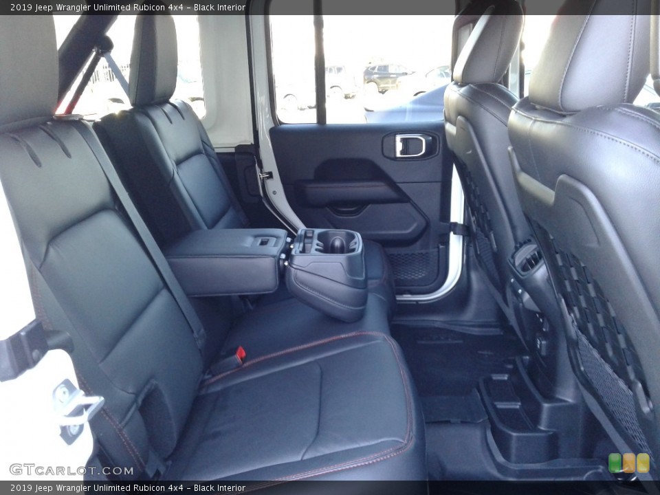 Black Interior Rear Seat for the 2019 Jeep Wrangler Unlimited Rubicon 4x4 #130875720