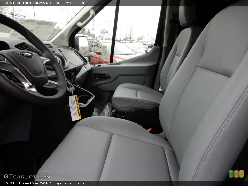 Pewter Interior Front Seat for the 2019 Ford Transit Van 250 MR Long #130876320