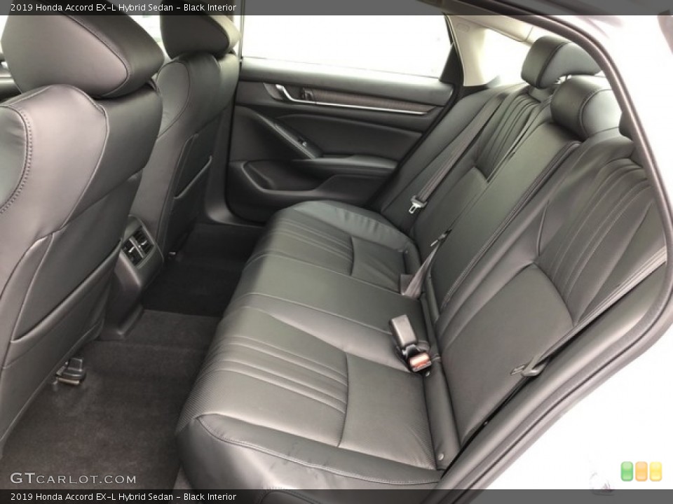 Black Interior Rear Seat for the 2019 Honda Accord EX-L Hybrid Sedan #130877448