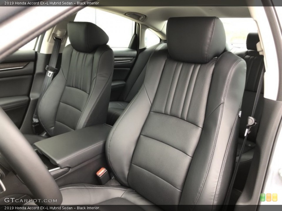 Black Interior Front Seat for the 2019 Honda Accord EX-L Hybrid Sedan #130877508