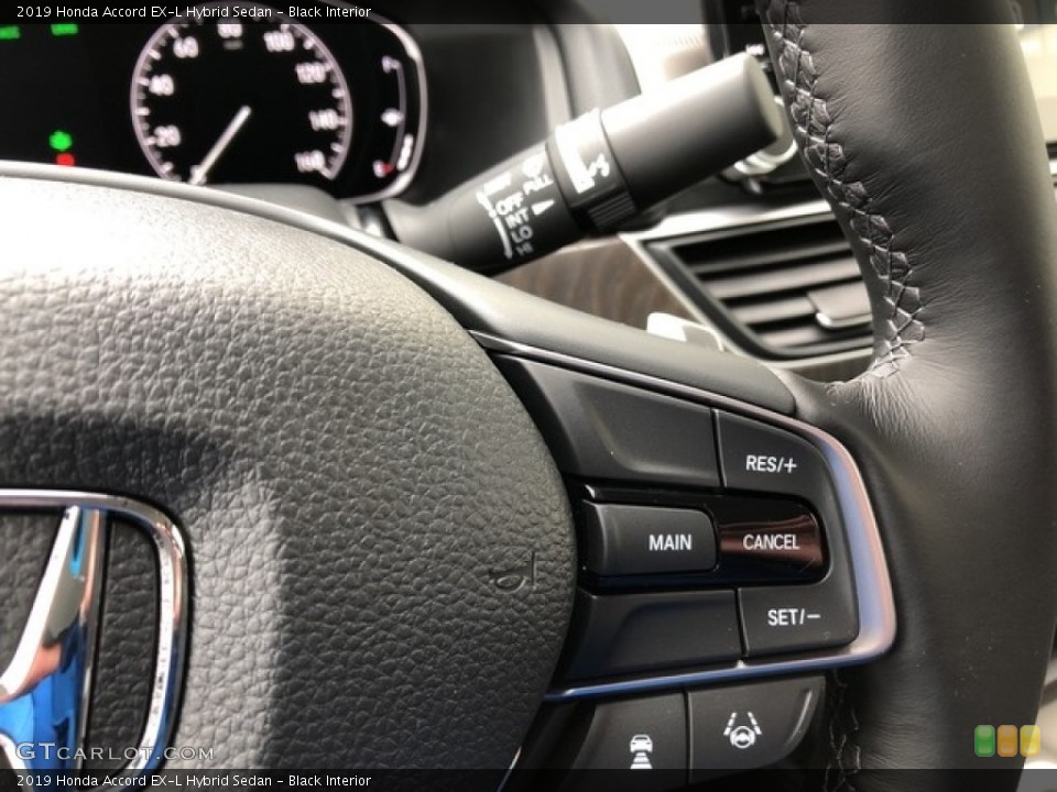 Black Interior Steering Wheel for the 2019 Honda Accord EX-L Hybrid Sedan #130877652
