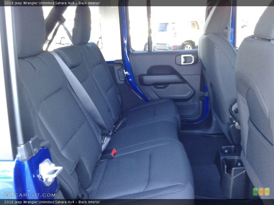 Black Interior Rear Seat for the 2019 Jeep Wrangler Unlimited Sahara 4x4 #130877685