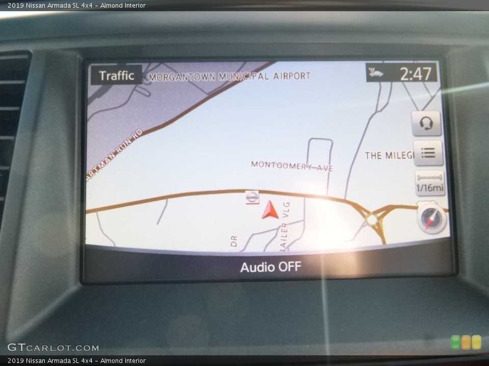 Almond Interior Navigation for the 2019 Nissan Armada SL 4x4 #130878483