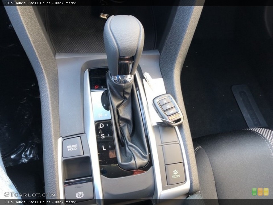 Black Interior Transmission for the 2019 Honda Civic LX Coupe #130880271