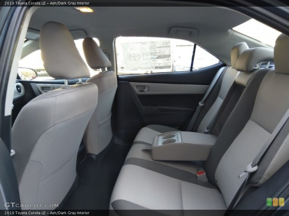 Ash/Dark Gray Interior Rear Seat for the 2019 Toyota Corolla LE #130882125