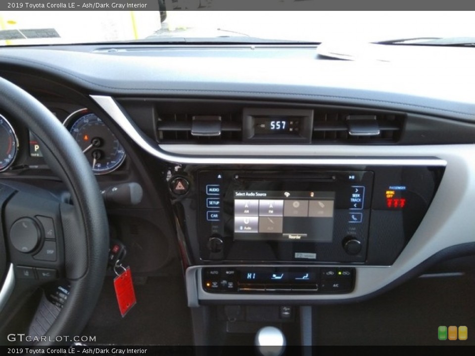 Ash/Dark Gray Interior Controls for the 2019 Toyota Corolla LE #130882155