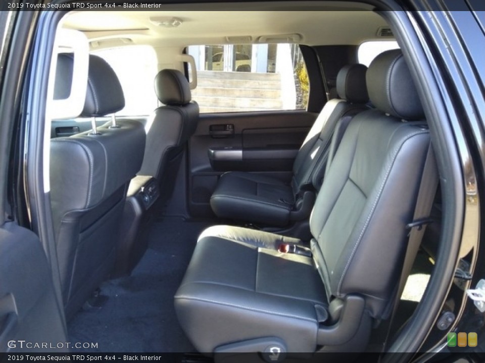 Black Interior Rear Seat for the 2019 Toyota Sequoia TRD Sport 4x4 #130883679