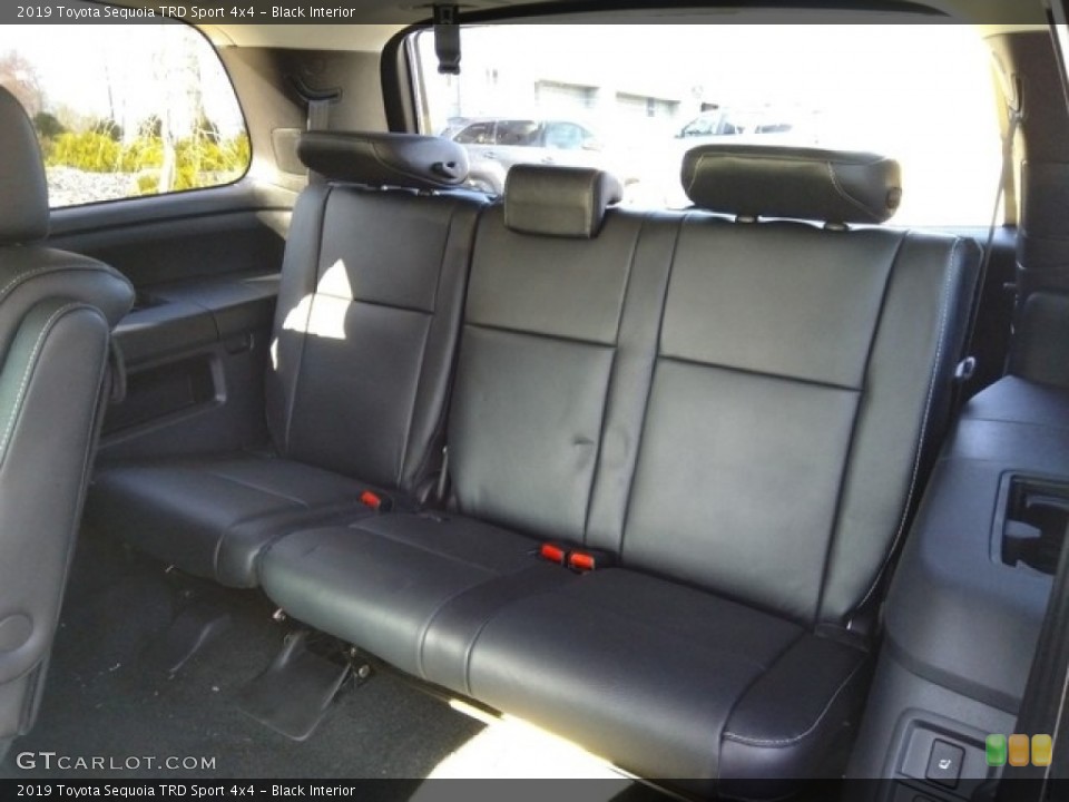 Black Interior Rear Seat for the 2019 Toyota Sequoia TRD Sport 4x4 #130883700