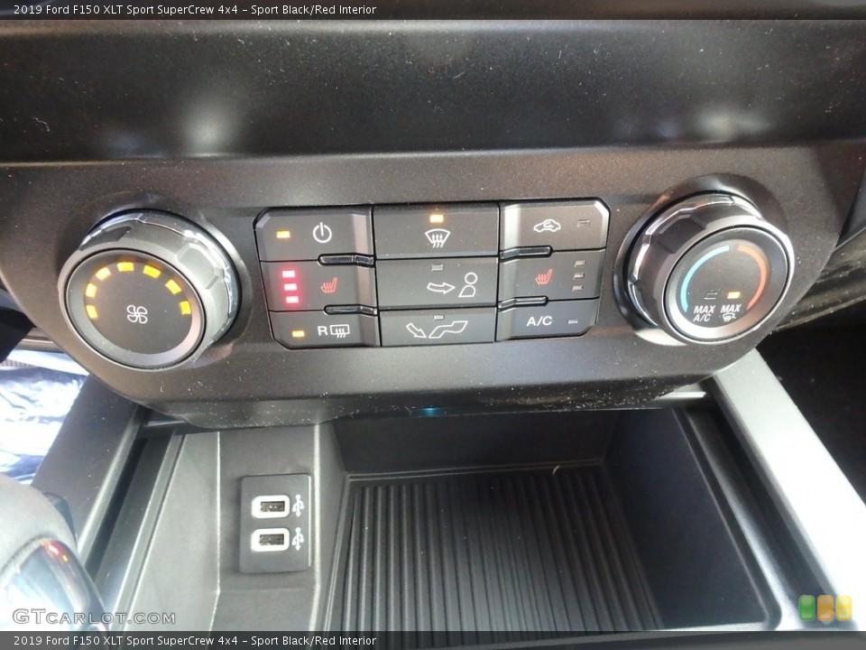 Sport Black/Red Interior Controls for the 2019 Ford F150 XLT Sport SuperCrew 4x4 #130884870