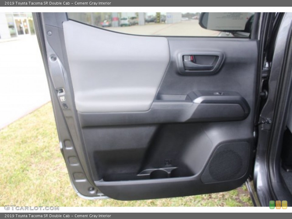 Cement Gray Interior Door Panel for the 2019 Toyota Tacoma SR Double Cab #130889752
