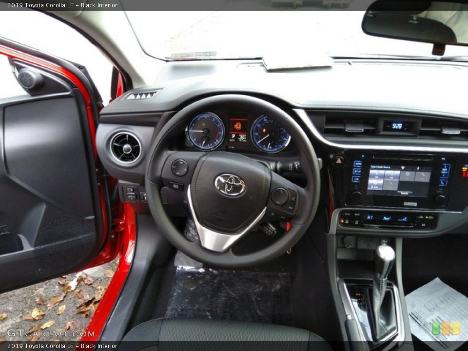 Black Interior Dashboard for the 2019 Toyota Corolla LE #130891237