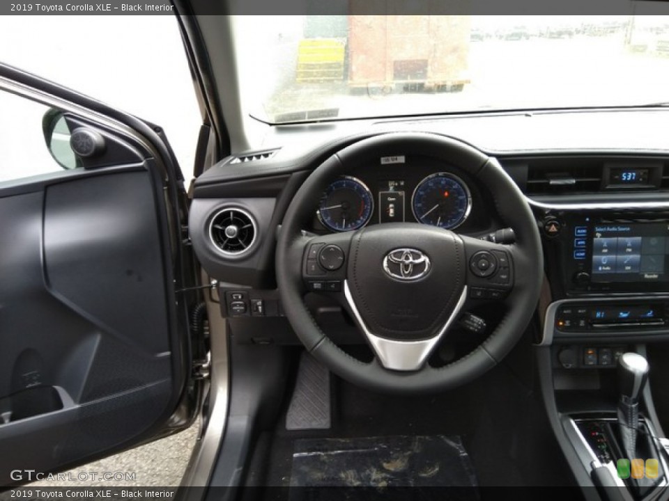 Black Interior Steering Wheel for the 2019 Toyota Corolla XLE #130891645