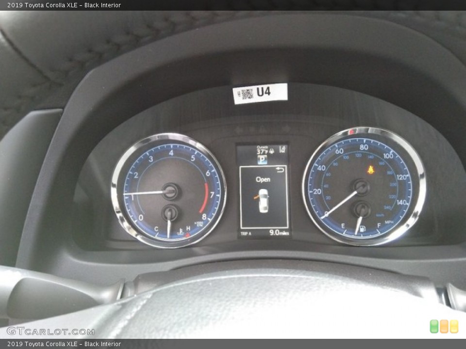 Black Interior Gauges for the 2019 Toyota Corolla XLE #130891726