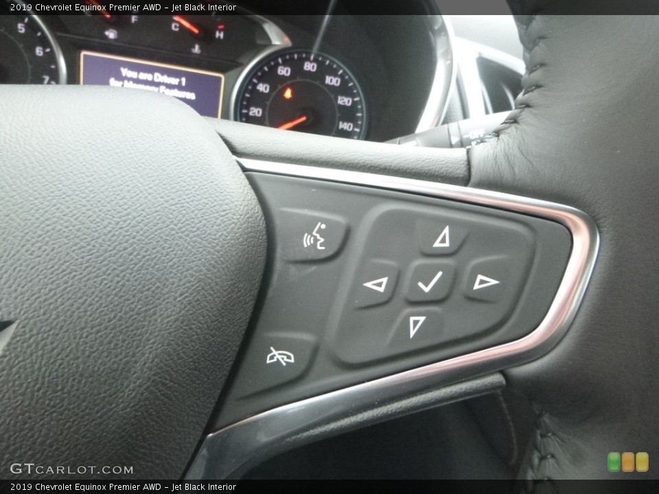 Jet Black Interior Steering Wheel for the 2019 Chevrolet Equinox Premier AWD #130892053