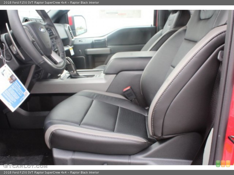 Raptor Black Interior Front Seat for the 2018 Ford F150 SVT Raptor SuperCrew 4x4 #130893421