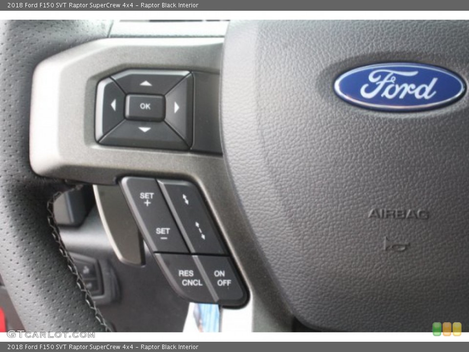 Raptor Black Interior Steering Wheel for the 2018 Ford F150 SVT Raptor SuperCrew 4x4 #130893520