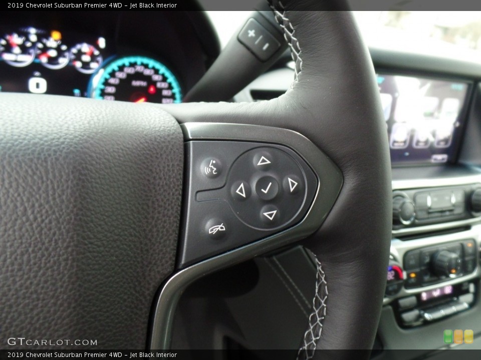 Jet Black Interior Steering Wheel for the 2019 Chevrolet Suburban Premier 4WD #130894279