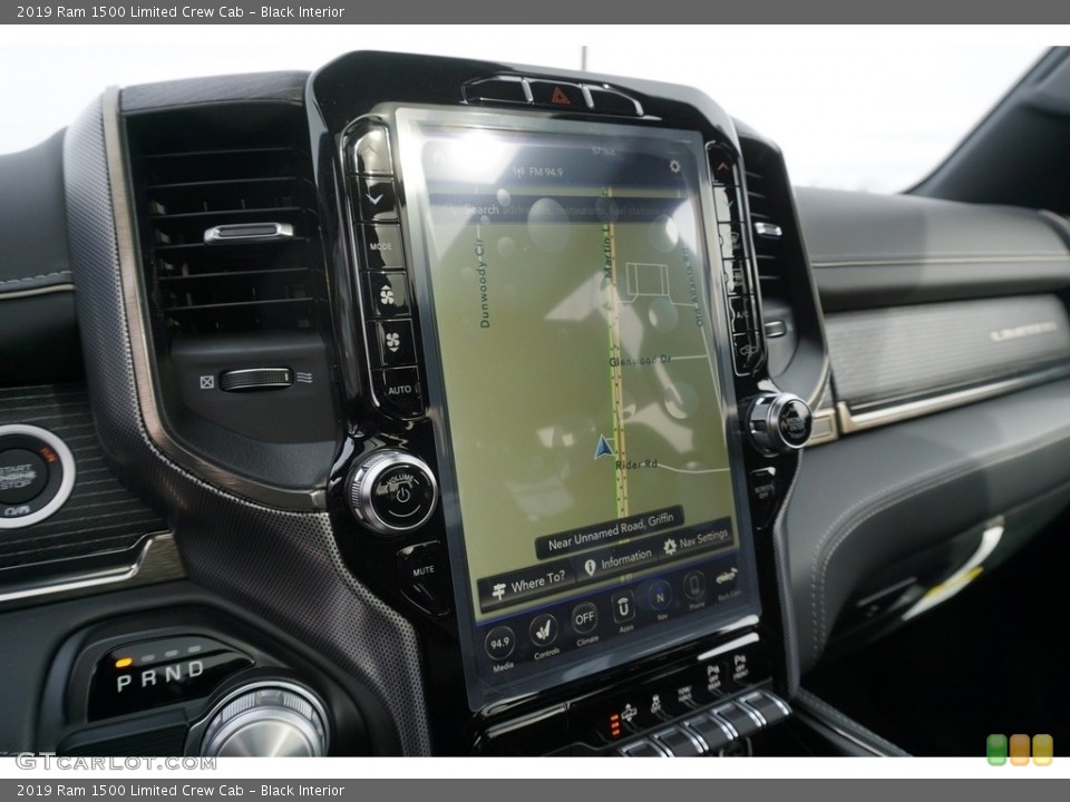 Black Interior Navigation for the 2019 Ram 1500 Limited Crew Cab #130901320